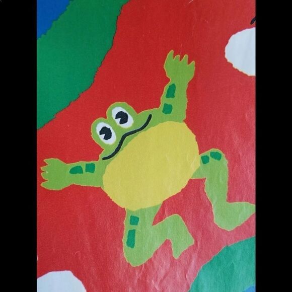 Vintage spring pond gift wrap - Picture 3 of 4